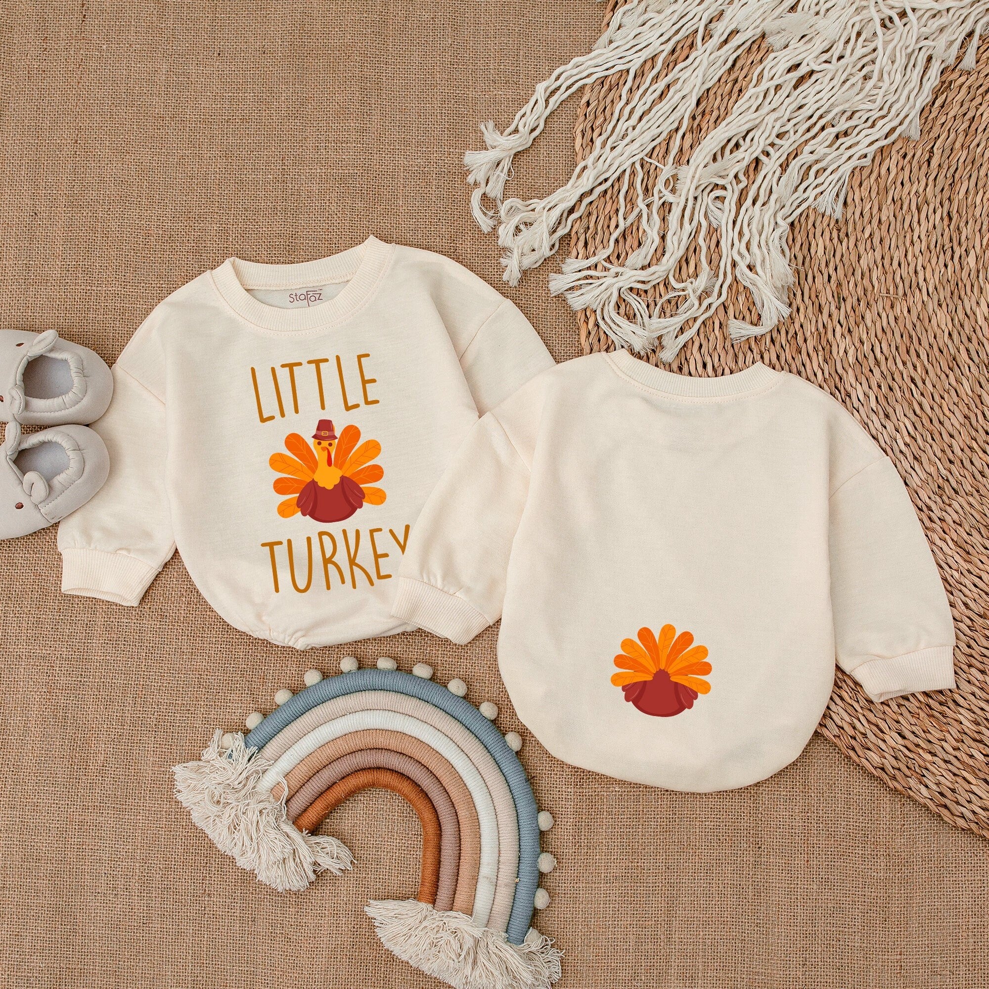 Festive First Thanksgiving Romper - Limited Edition Turkey Design