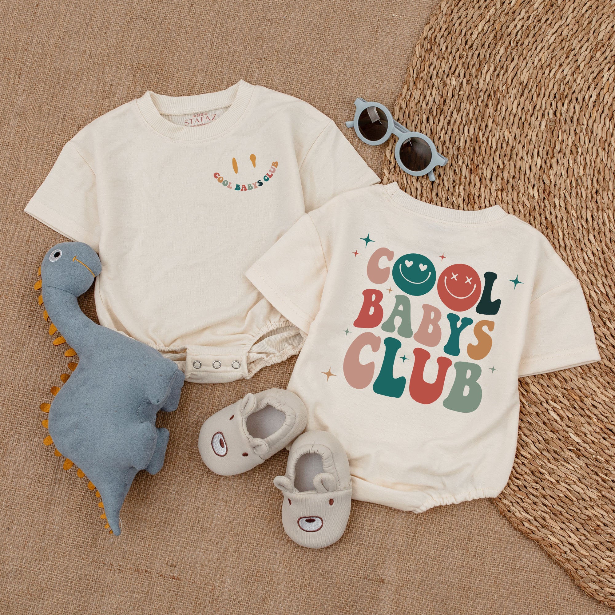 Cool Babys Club Colorful Bubble Romper for Newborns