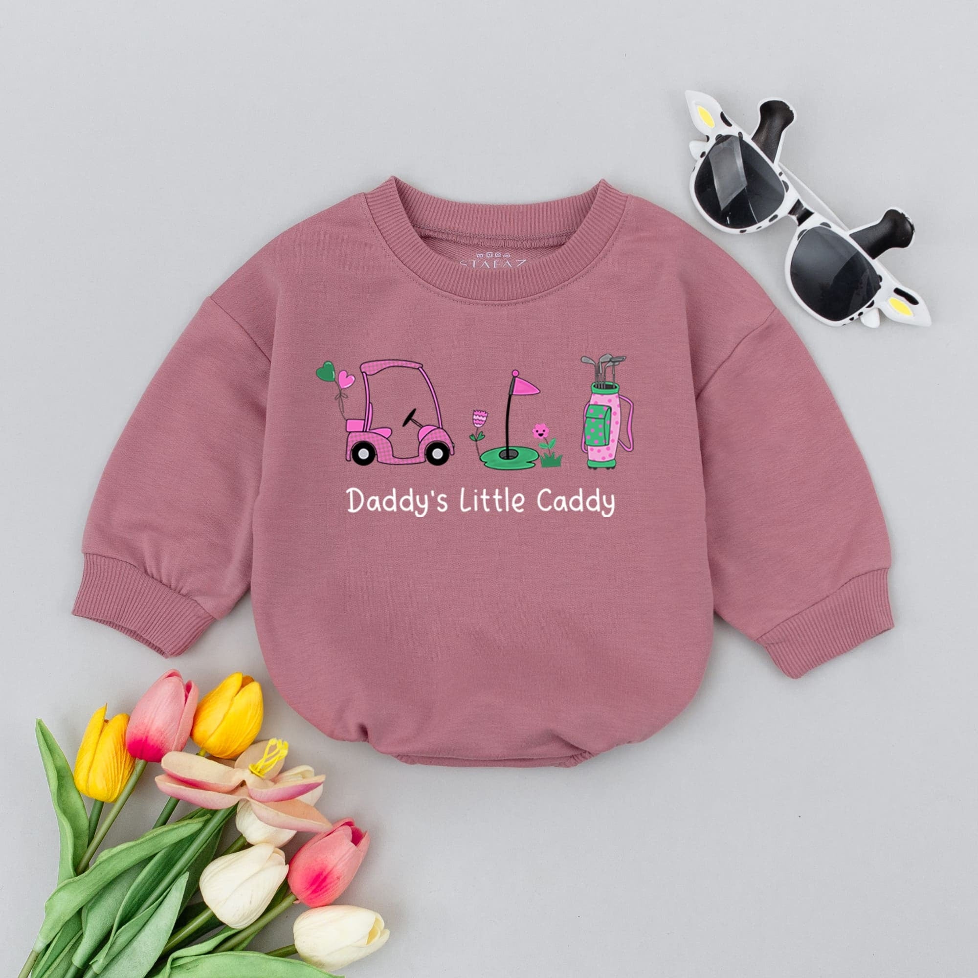 Daddy's Little Caddy Romper - Perfect Golf Baby Gift
