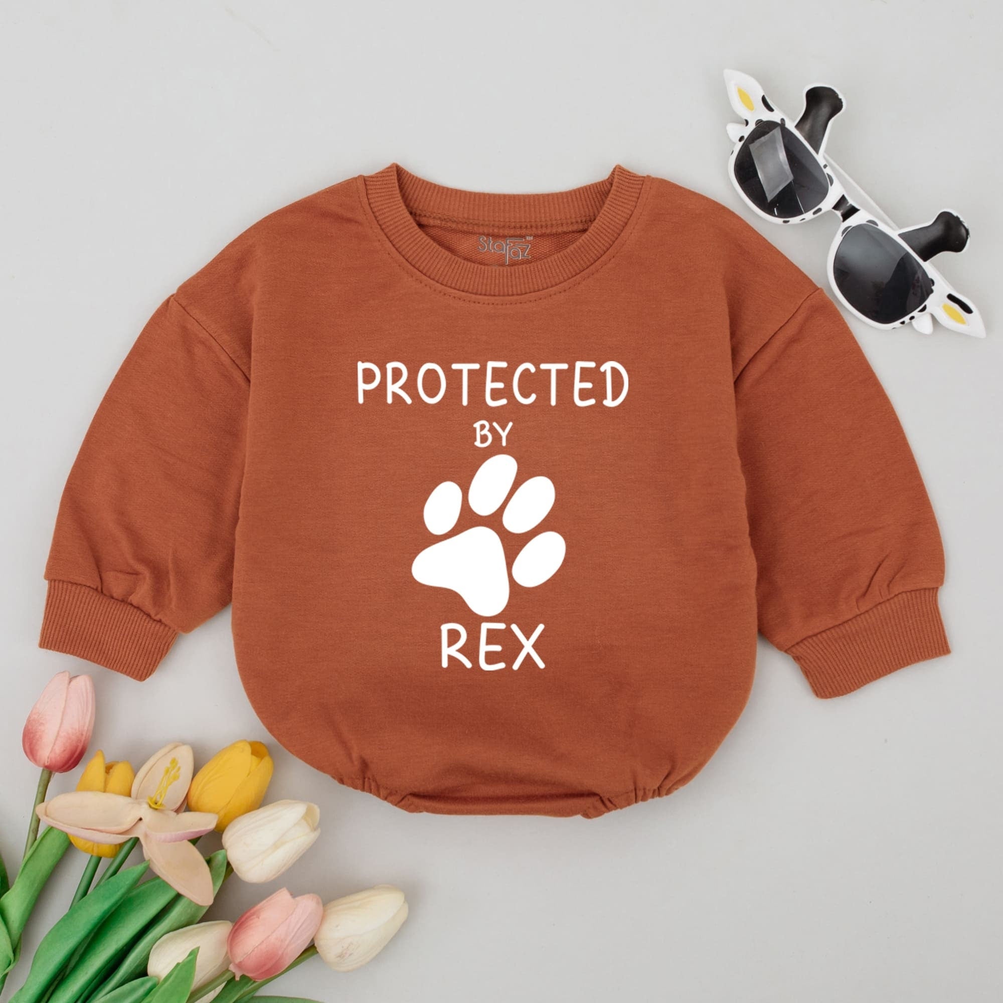 Customizable Baby Romper with Name - Personalized Newborn Gift