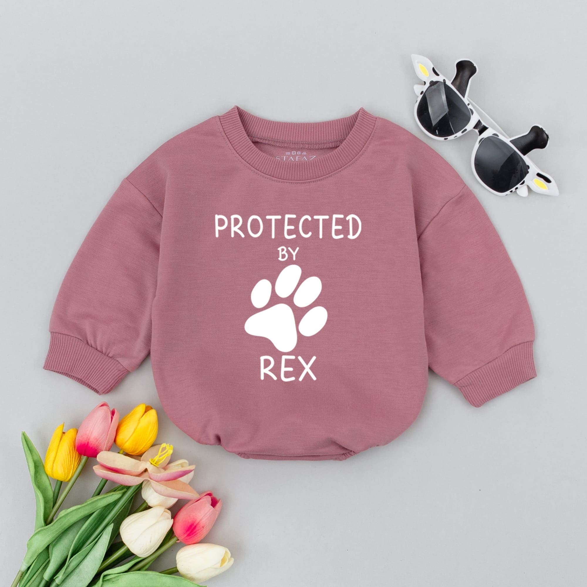 Customizable Baby Romper with Name - Personalized Newborn Gift