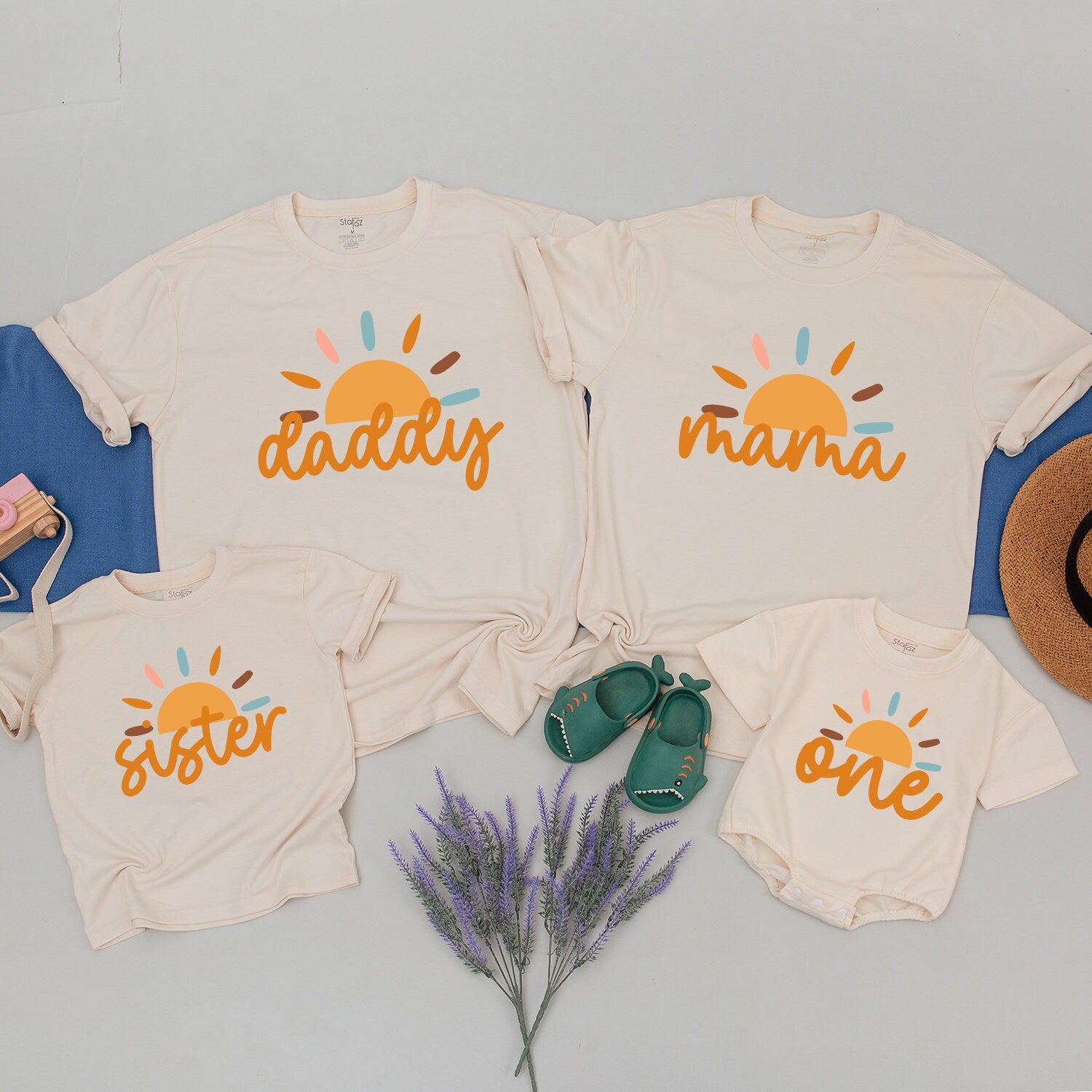 Personalized Family Matching Birthday Shirts with Custom Names