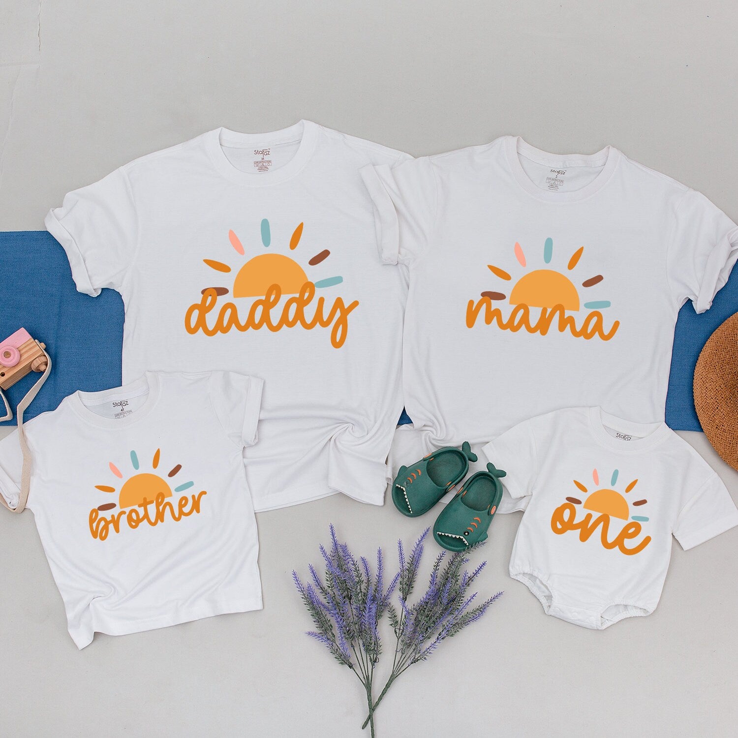 Personalized Family Matching Birthday Shirts with Custom Names