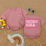 One Happy Babe Birthday Girl Romper with Smiley Face Design