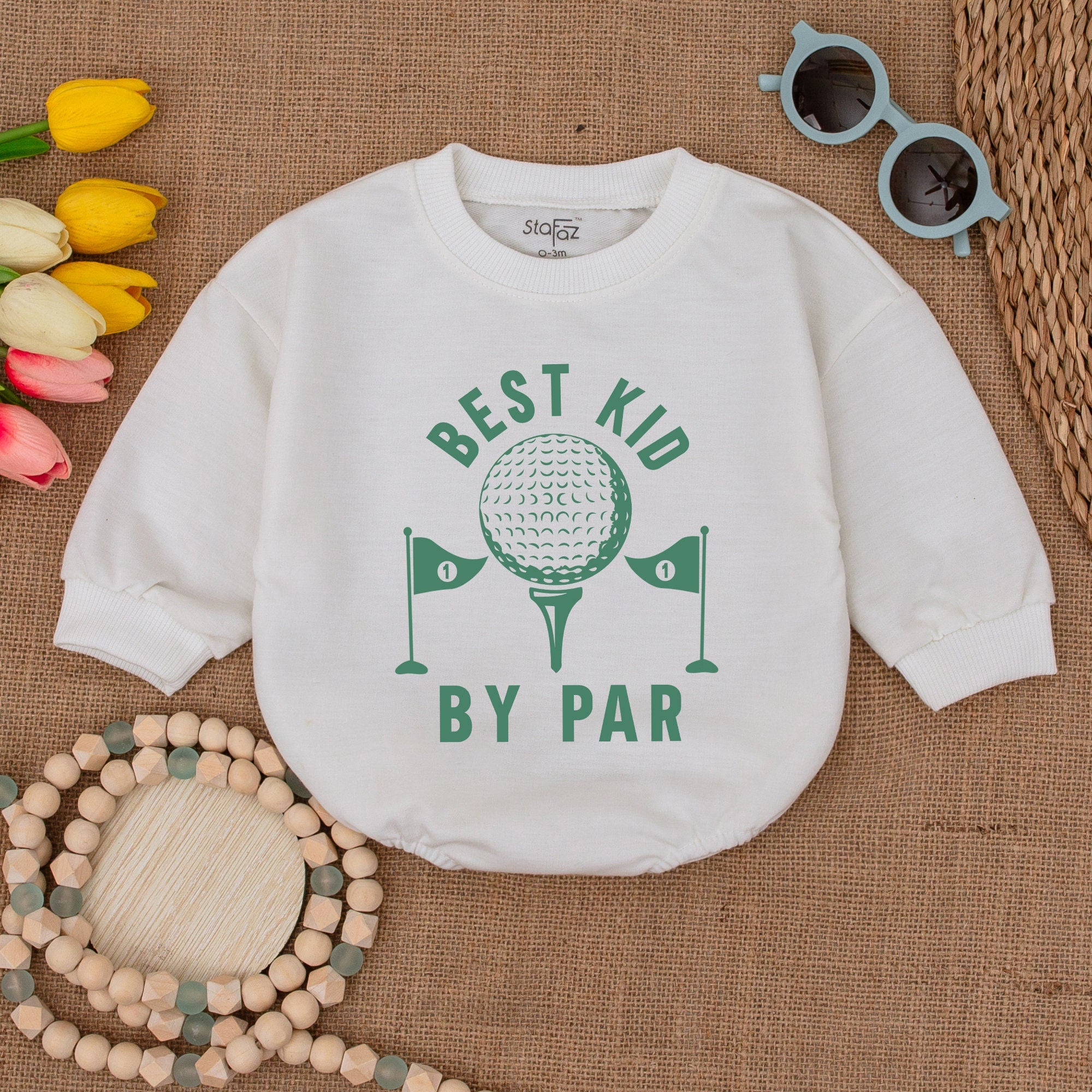 Best Kid By Par Golf Romper - Perfect Father's Day Gift