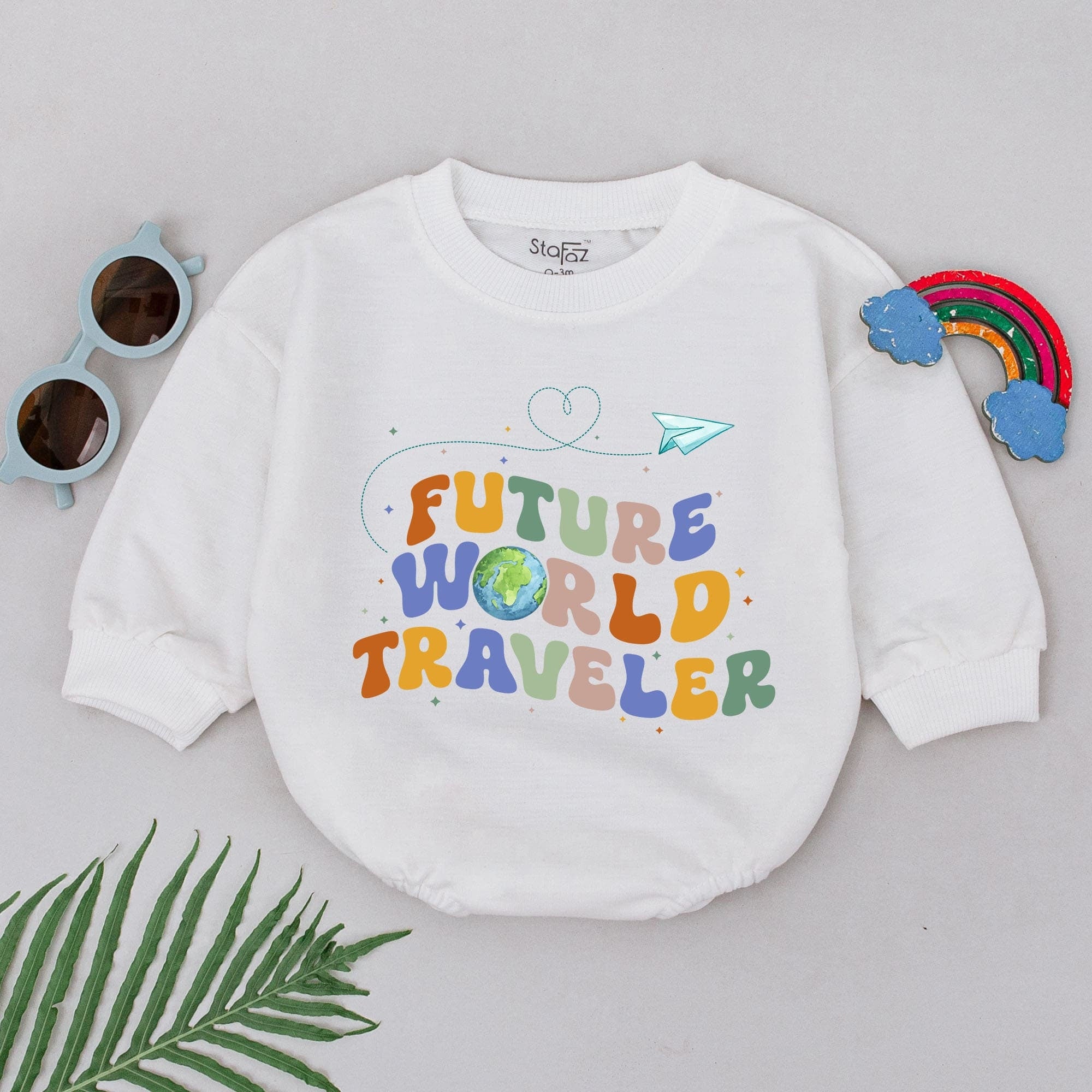 Future World Traveler Baby Romper - Perfect Baby Shower Gift