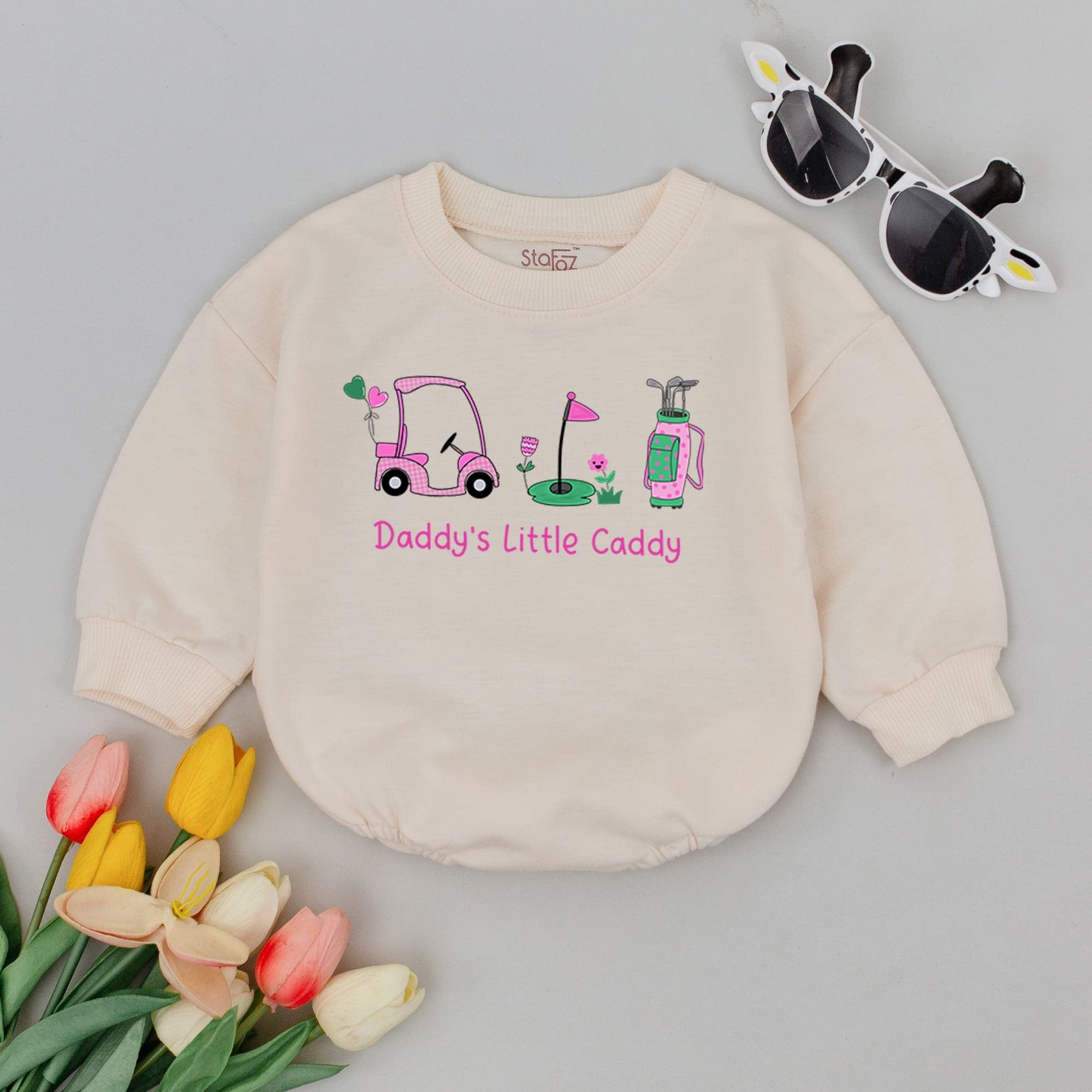 Daddy's Little Caddy Romper - Perfect Golf Baby Gift