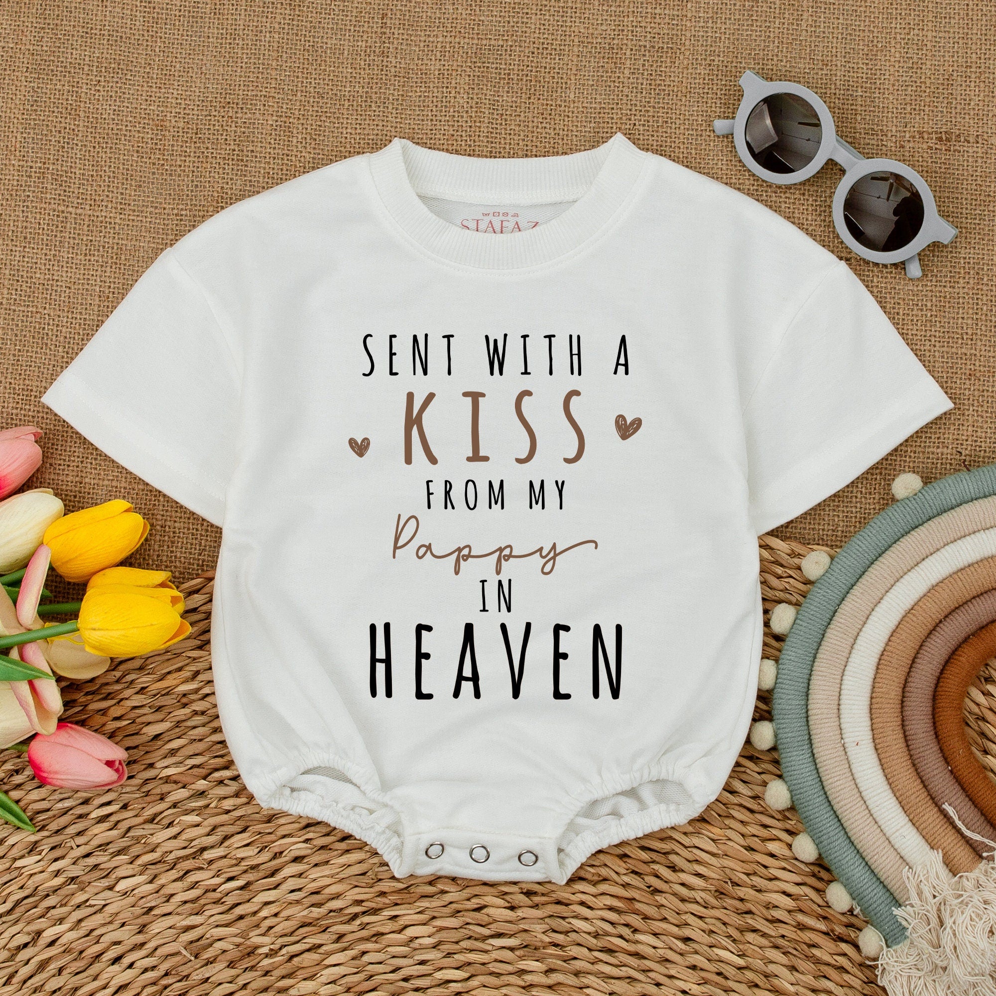 Customizable Sent With Love Romper - Personalized Baby Gift