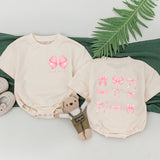 Charming Pink Bow Mama & Mini Matching T-Shirts