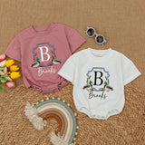 Personalized Mallard Ducks Romper with Name - Custom Baby Bodysuit