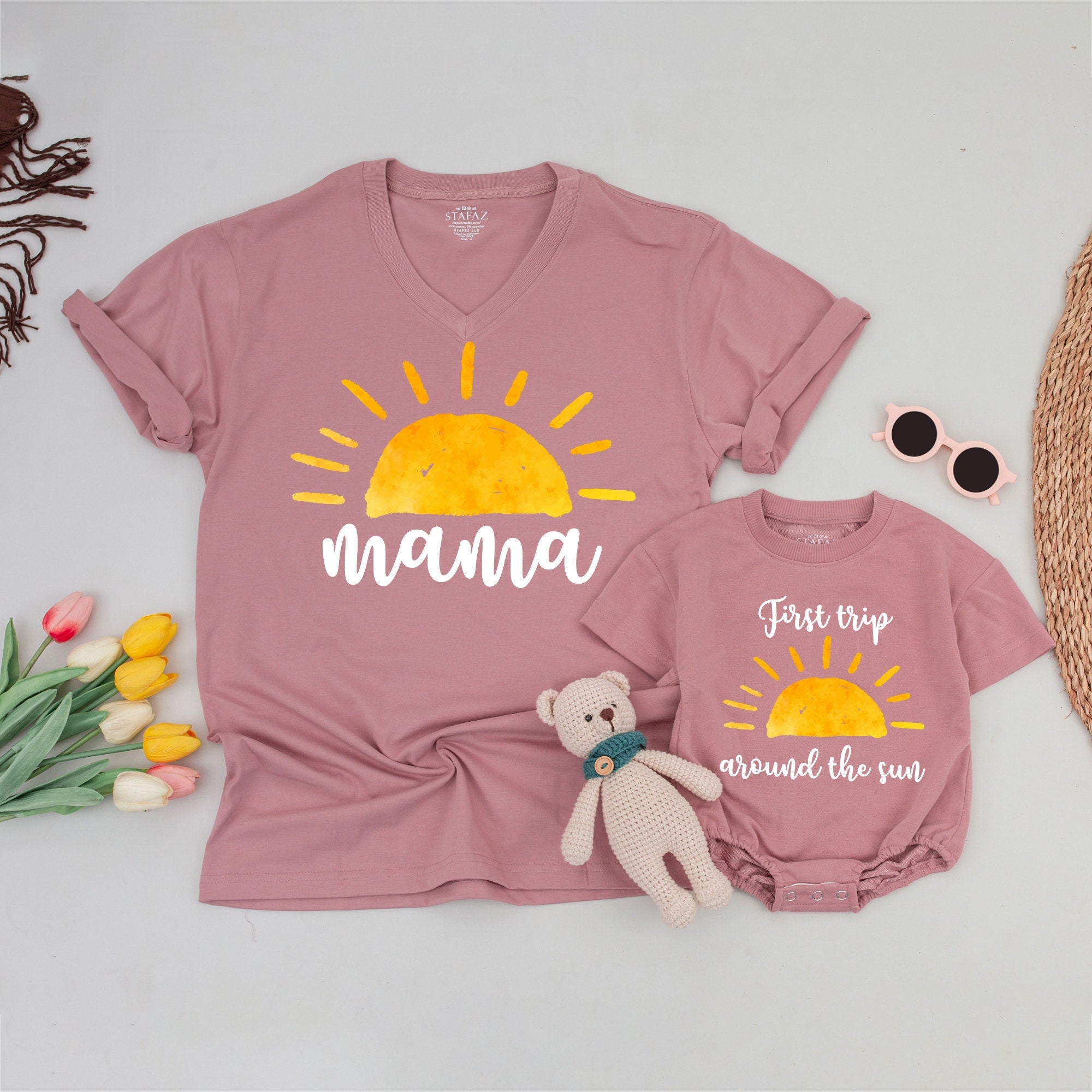 Family Sunshine Birthday Shirts with Personalized Names