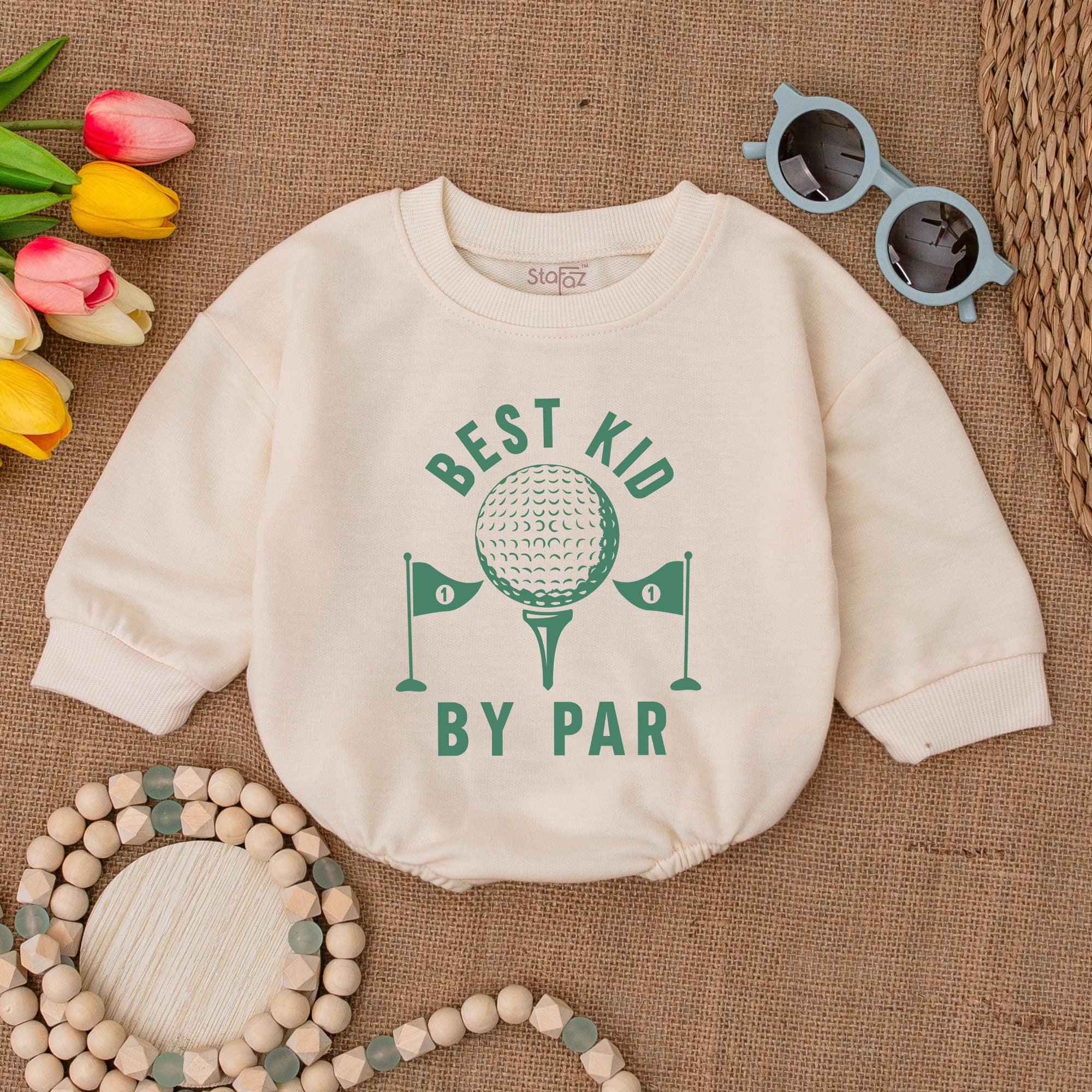Best Kid By Par Golf Romper - Perfect Father's Day Gift