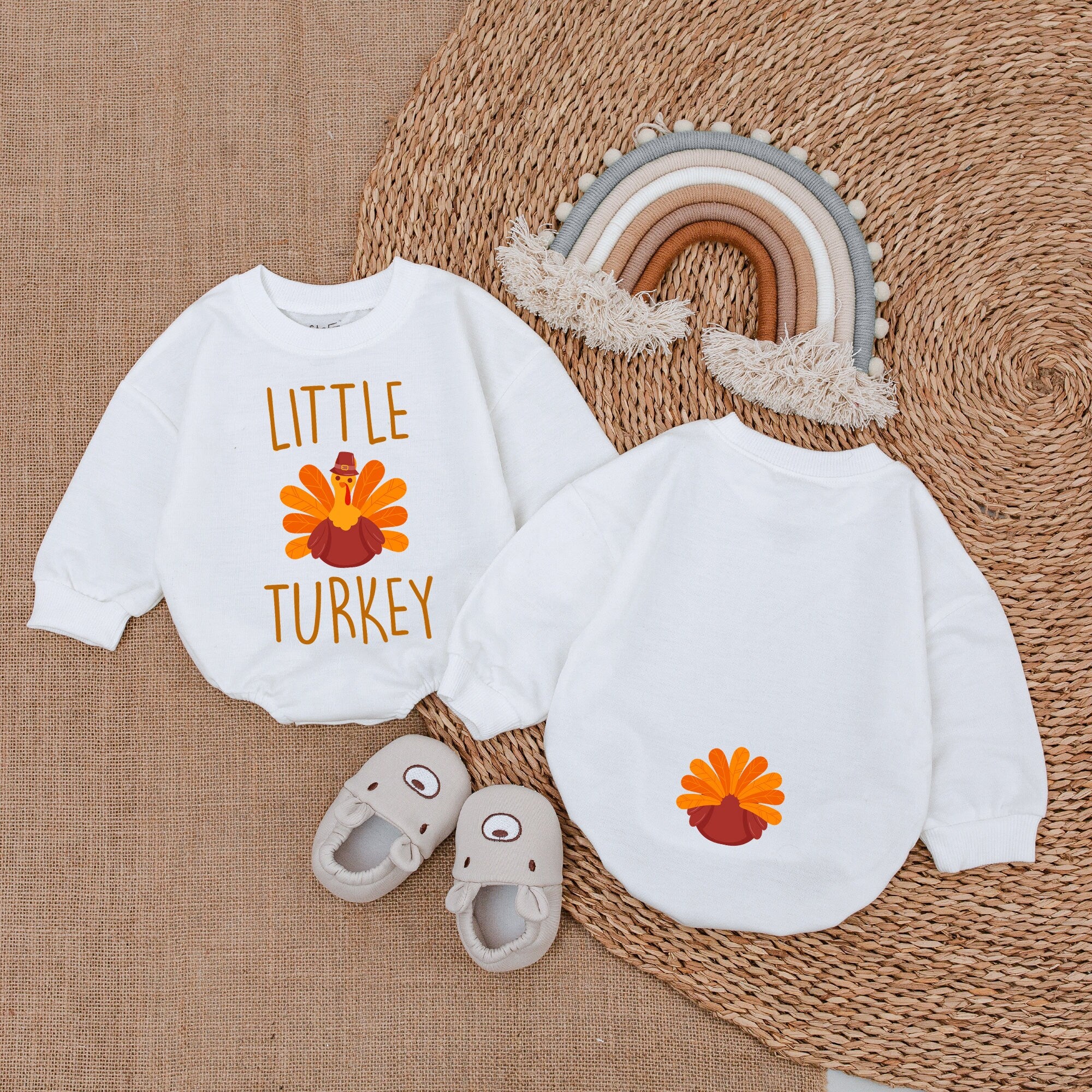 Festive First Thanksgiving Romper - Limited Edition Turkey Design