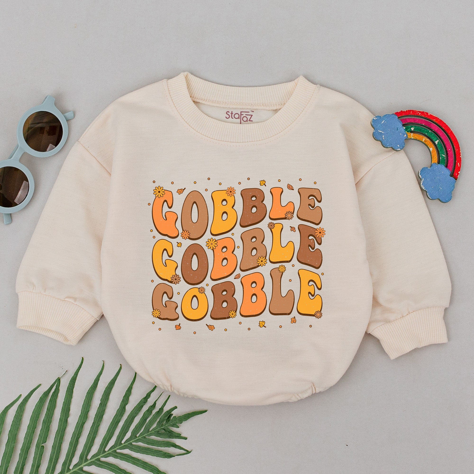 Gobble Gobble Baby Romper - Perfect for 1st Thanksgiving Joy