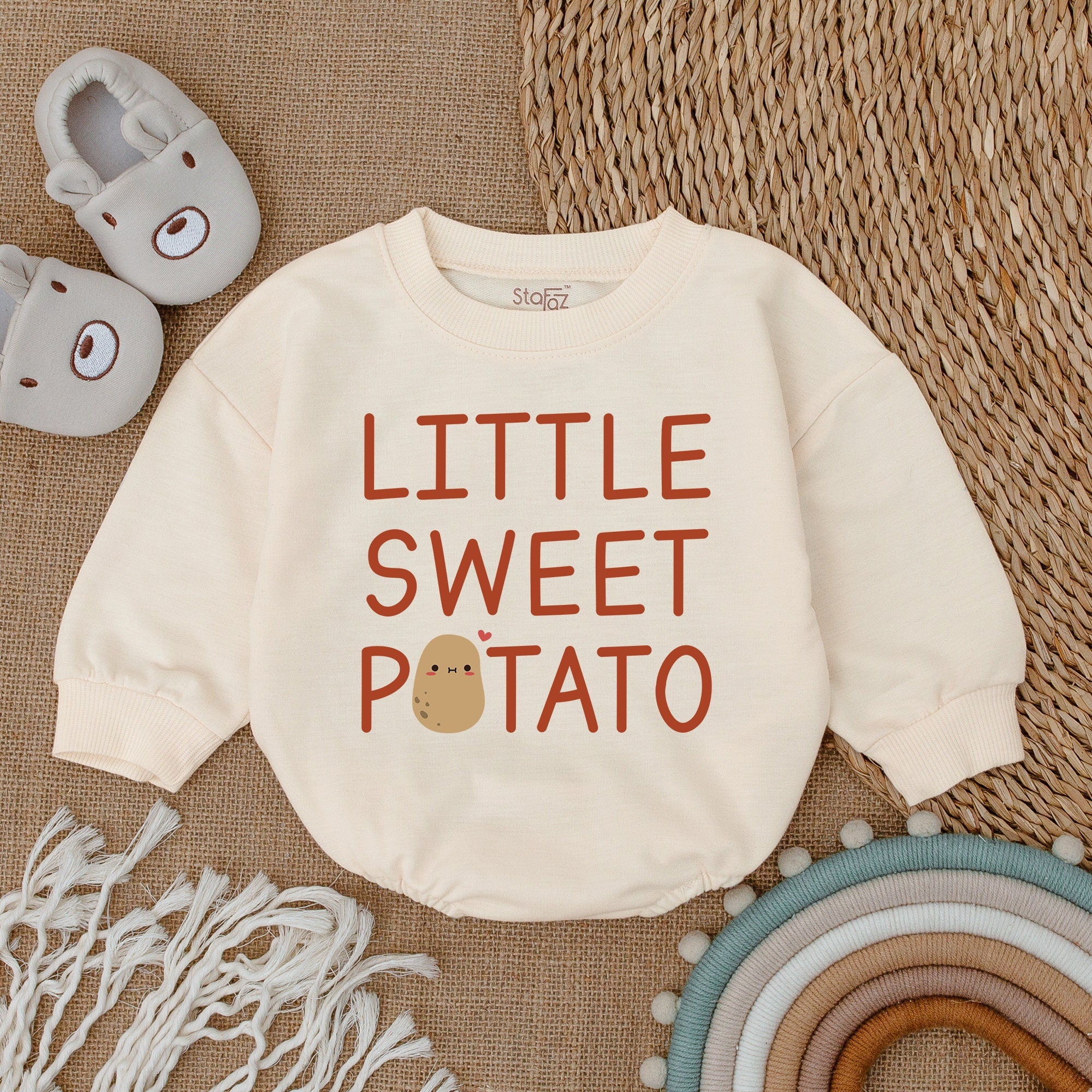 Little Sweet Potato Thanksgiving Baby Romper
