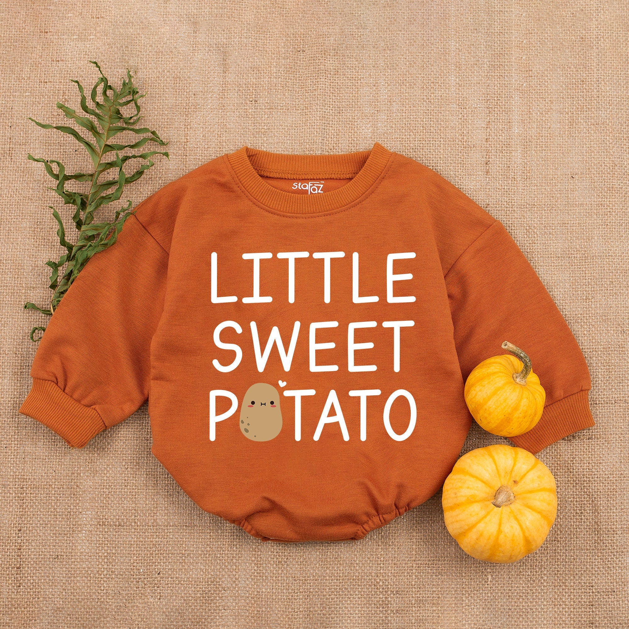 Little Sweet Potato Thanksgiving Baby Romper