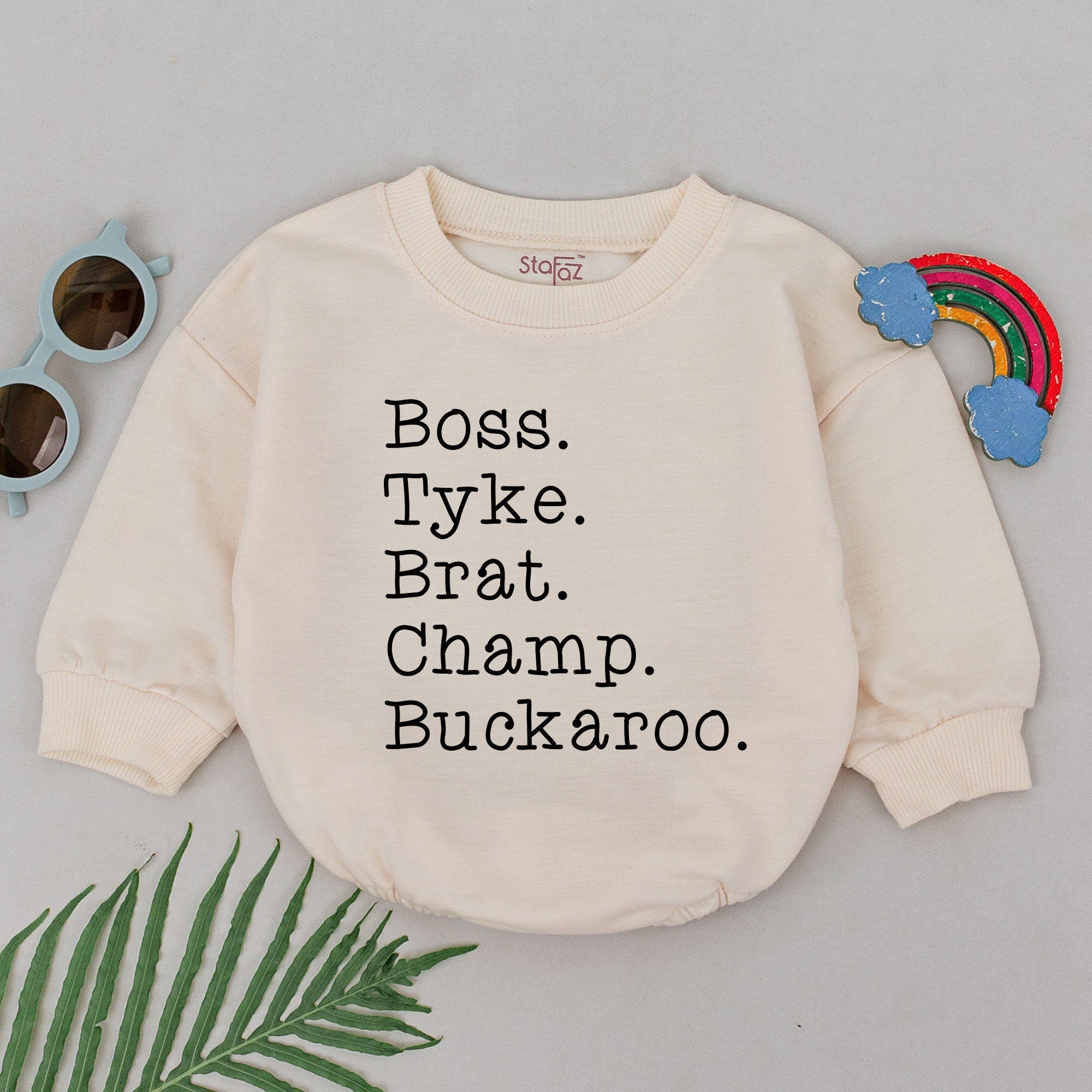 Personalized Nickname Baby Romper Custom Name Outfit Soft Cotton Long Sleeve Baby Shower Gift Newborn Boys Girls Playful Stylish Design
