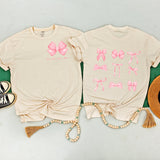 Charming Pink Bow Mama & Mini Matching T-Shirts