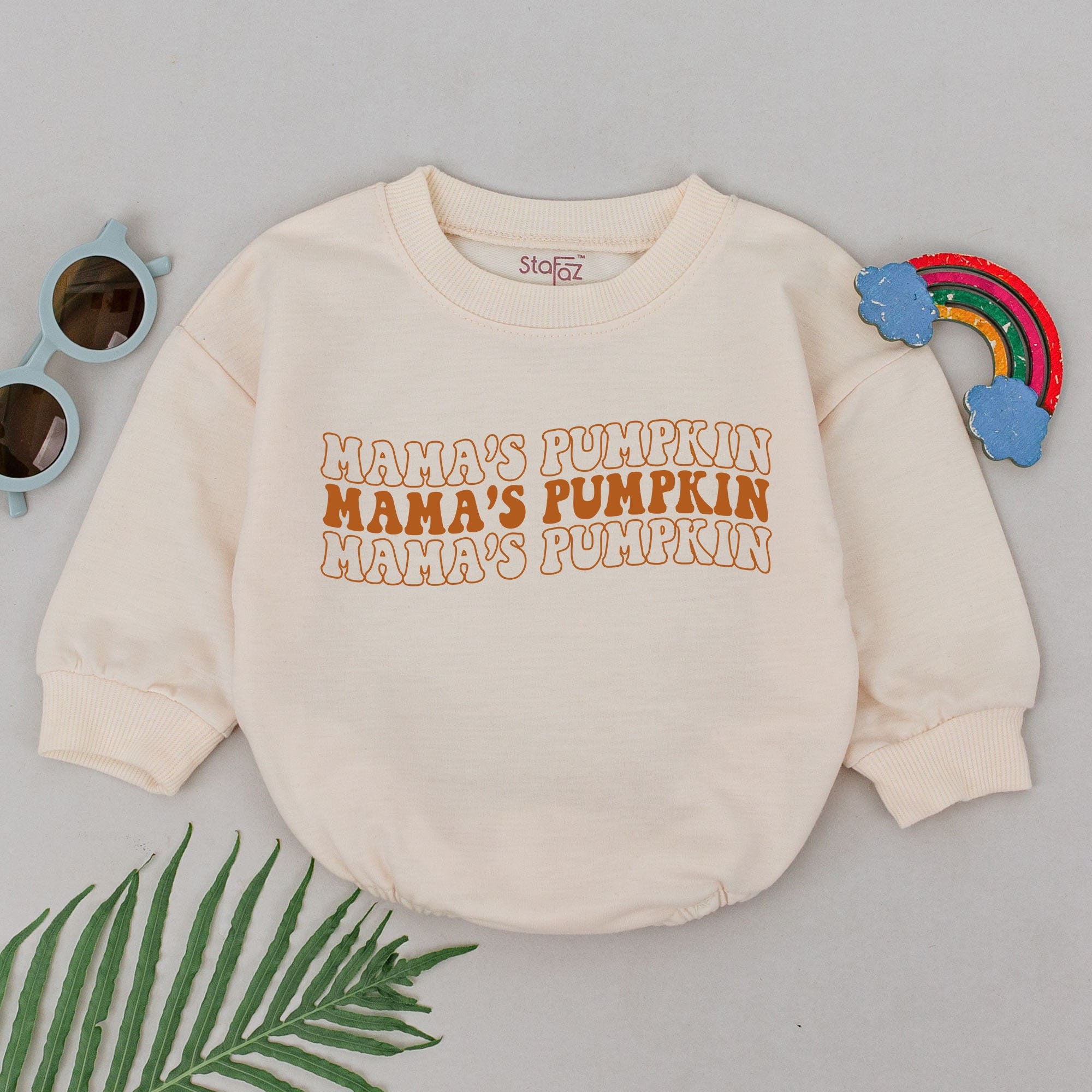 Mama's Pumpkin Baby Romper Playful Fall Outfit for Girls First Halloween Thanksgiving Gift Newborn Comfort Soft Cotton Autumn Design