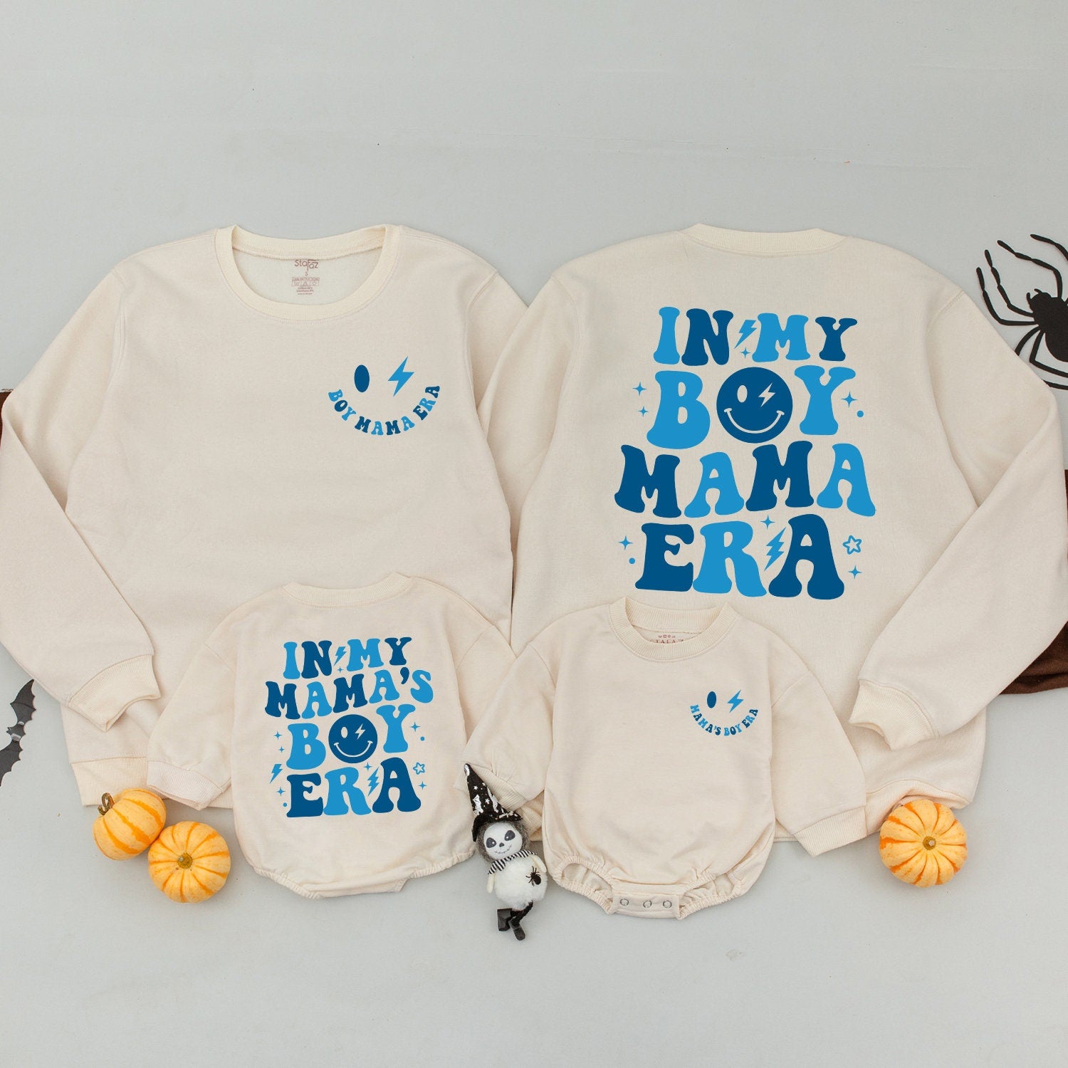 Custom Family Matching Outfits with Personalized Text for Boy Mamas