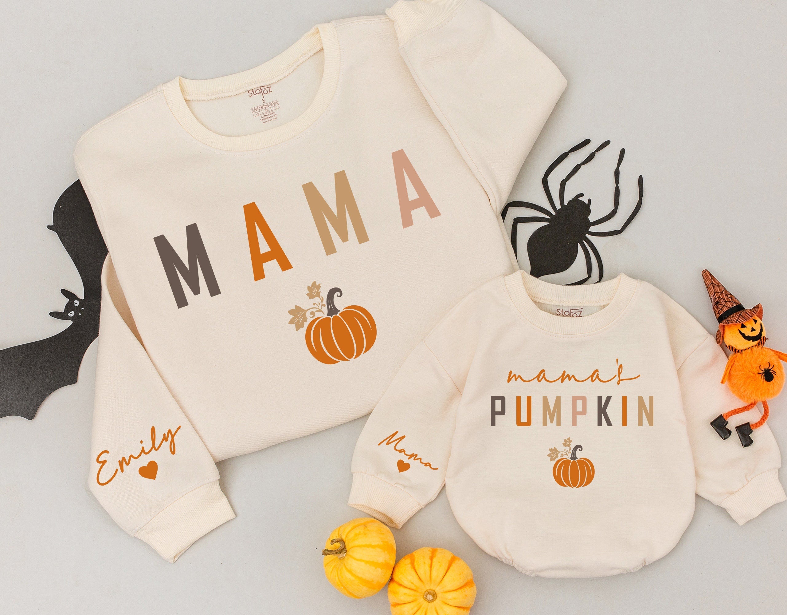 Cozy Mama & Little Pumpkin Fall Sweatshirts for Family Bonding