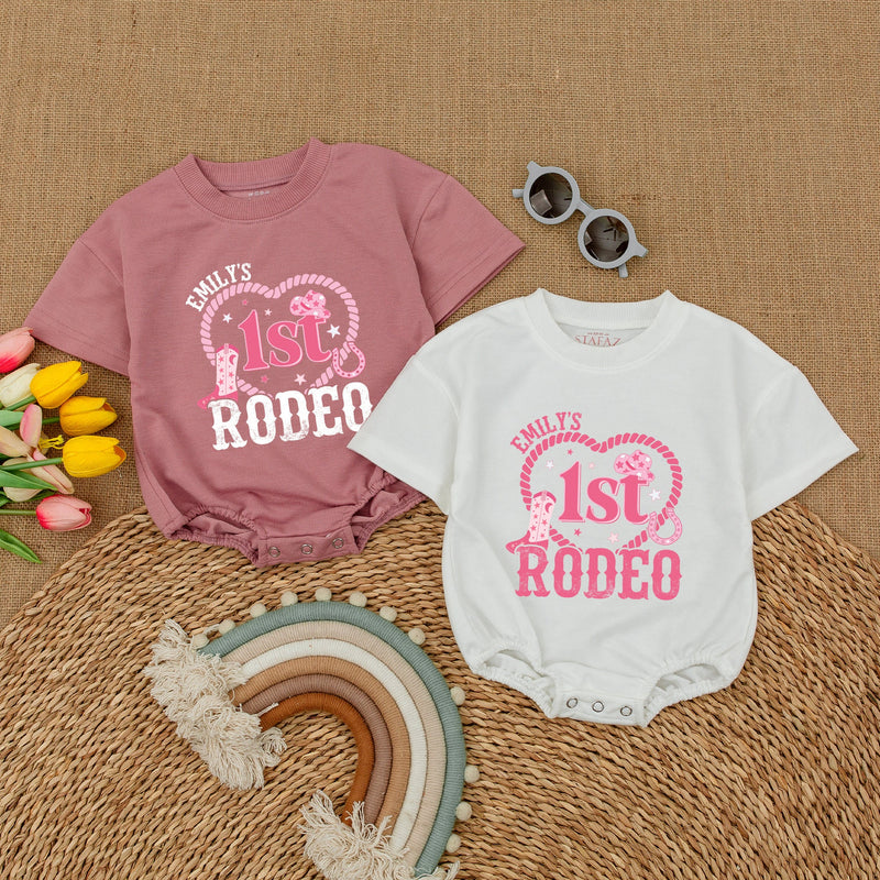 Customizable 1st Rodeo Birthday Romper with Name - Unique & Playful