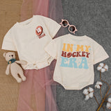 In My Hockey Era Romper for Baby Future Player Vibrant Design Soft Cotton Outfit Newborn Sporty Birthday Gift Fun Toddler Clothing