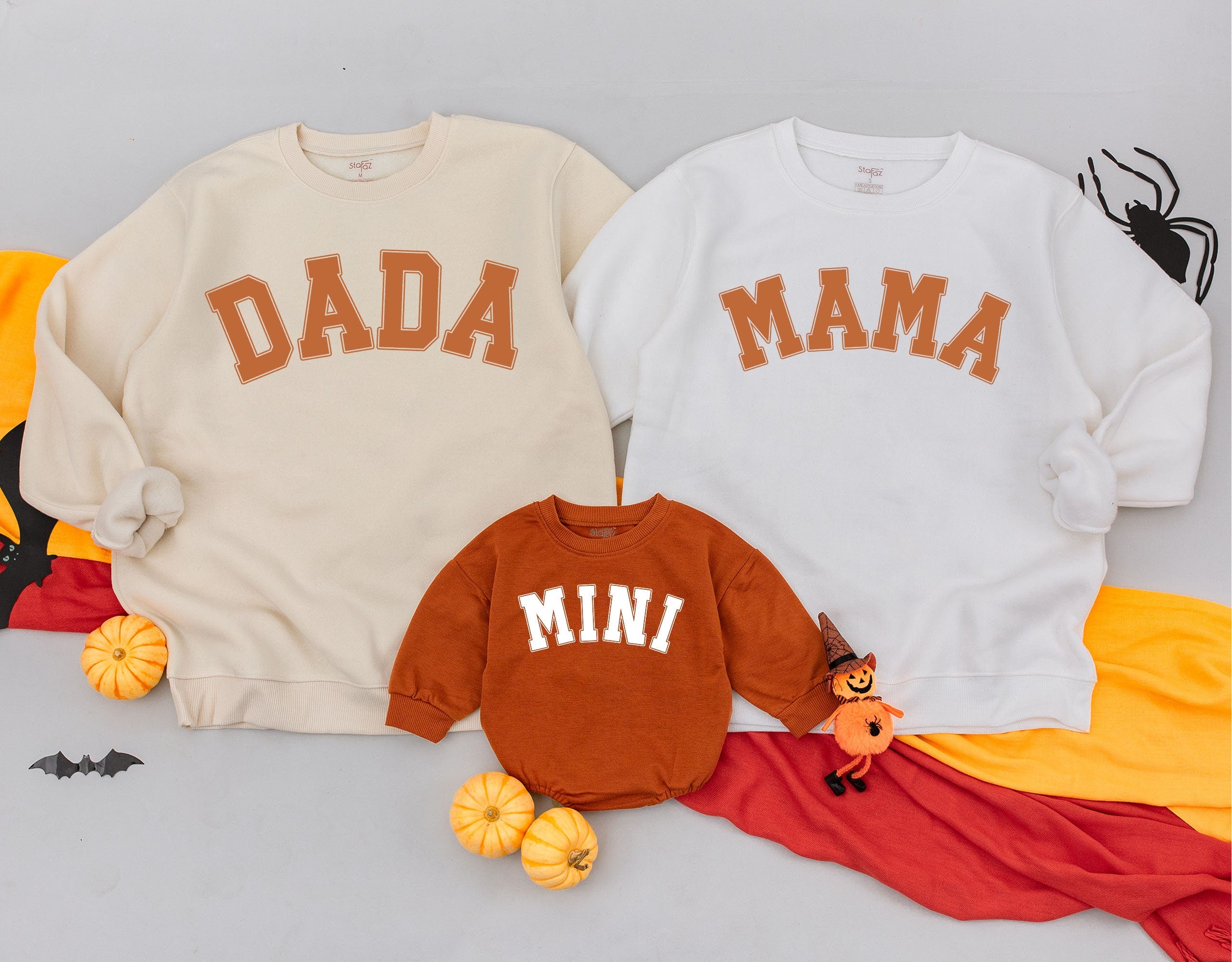 Cozy Fall Family Sweatshirts | Personalized Dada, Mama & Mini