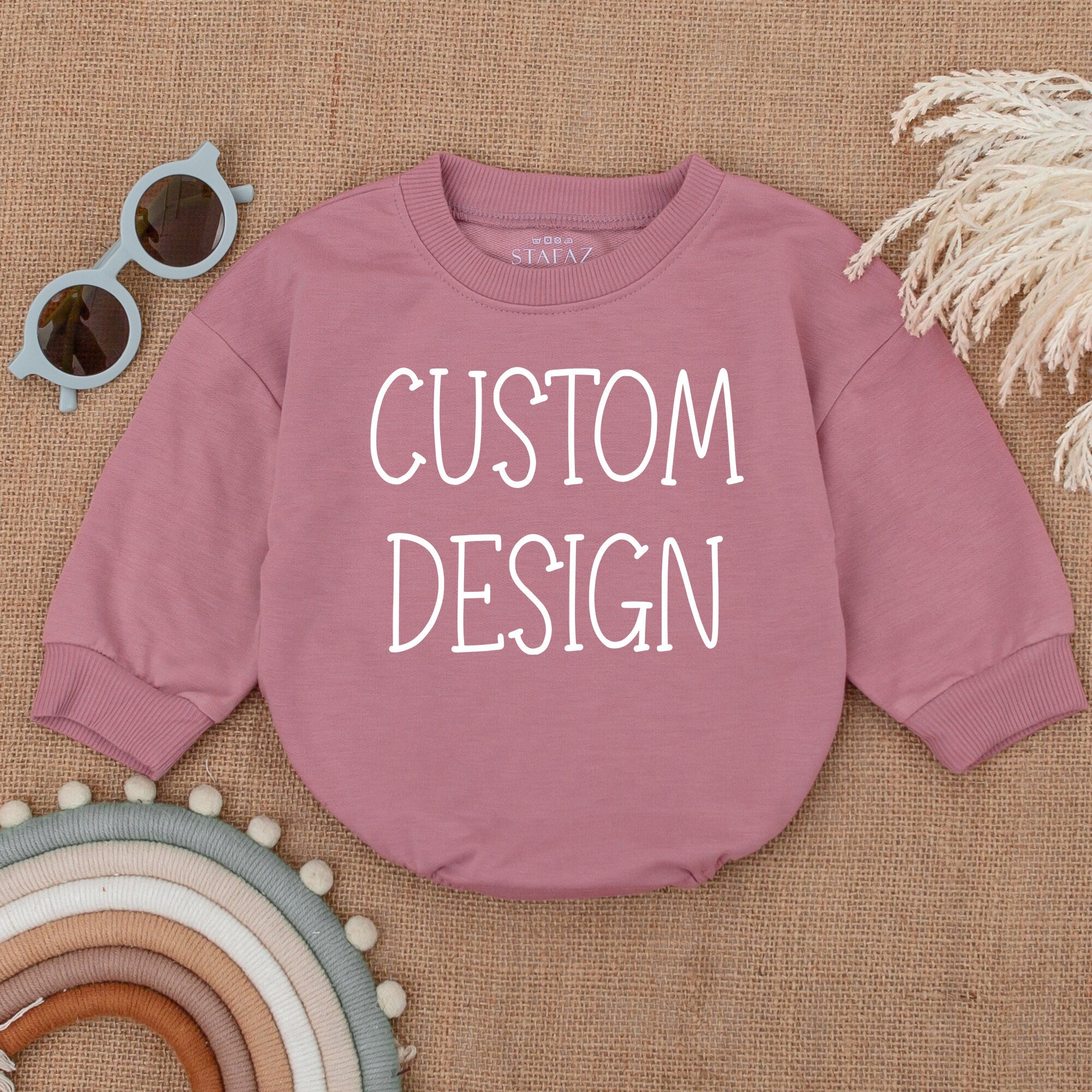 Custom Design Baby Romper Soft Cotton Gift Idea for Baby Girl Shower Birthday Comfortable Infant Wear Personalization Available