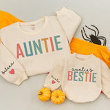 Personalized Auntie & Bestie Matching Shirts with Colorful Design