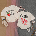 Personalized Strawberry Halfway to One Birthday Romper