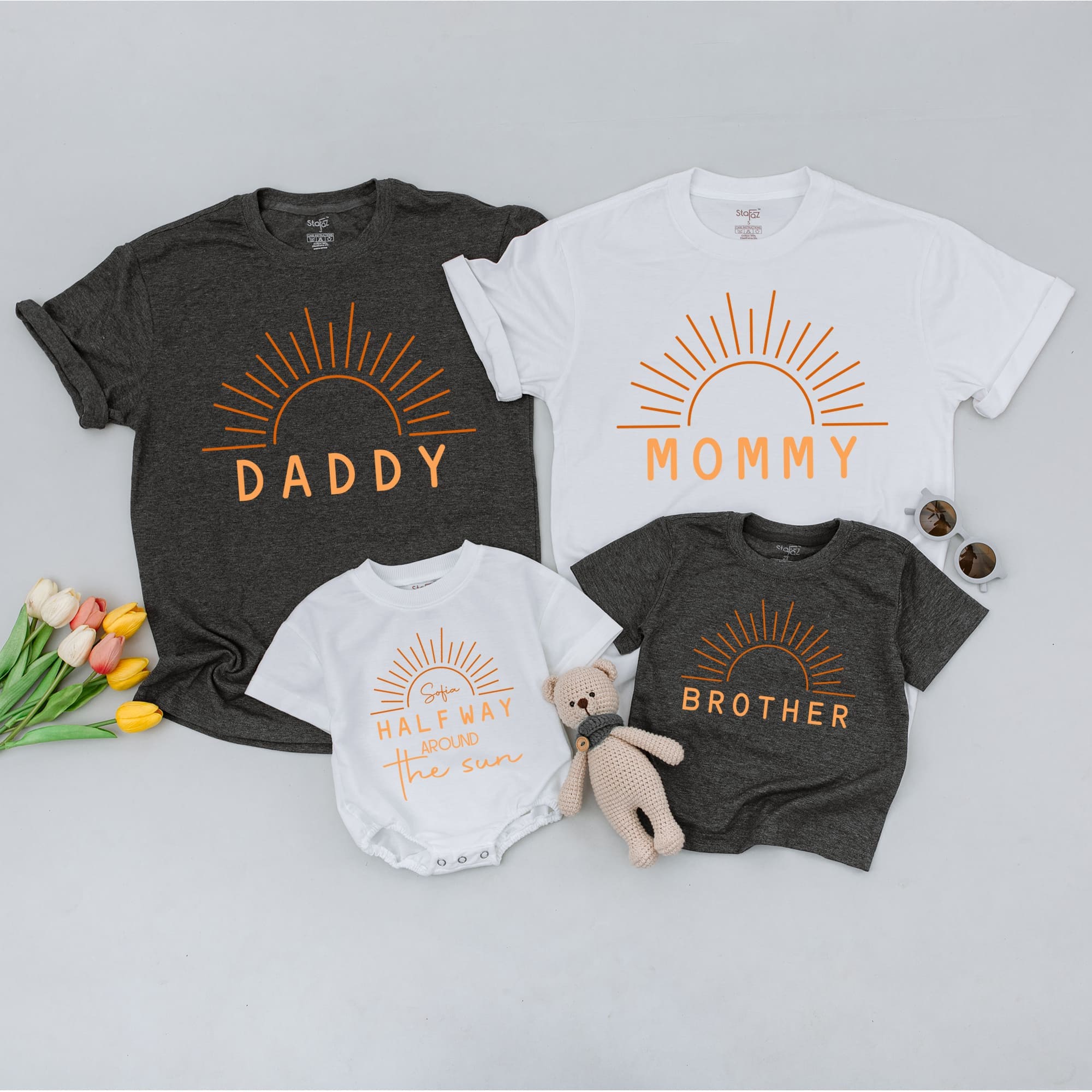 Half Way Around The Sun Family Matching Shirts