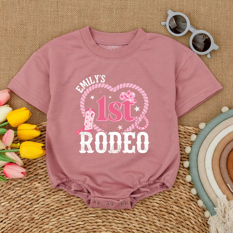 Customizable 1st Rodeo Birthday Romper with Name - Unique & Playful