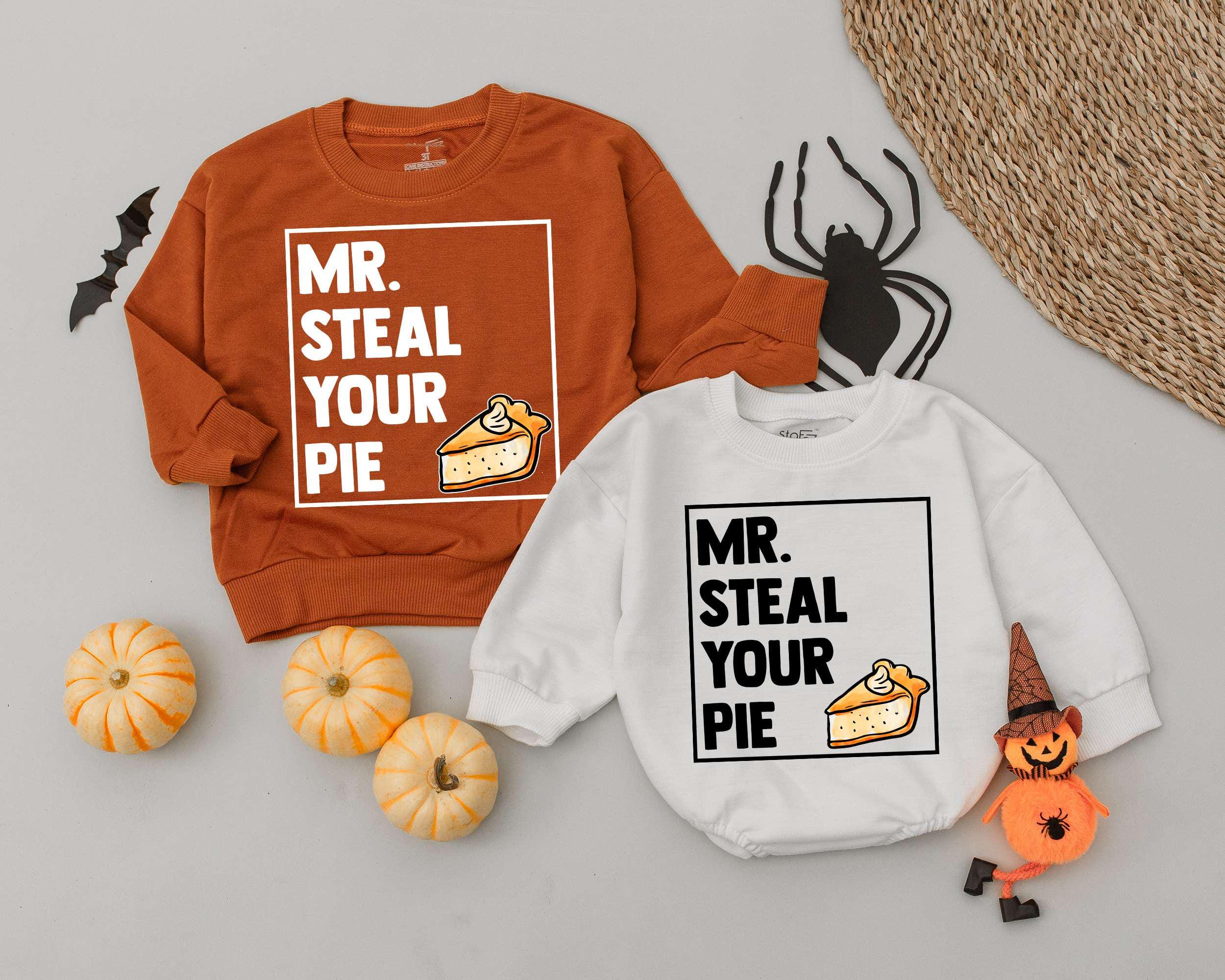 Mr. Steal Your Pie Baby Romper for Thanksgiving Fun