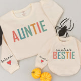 Personalized Auntie & Bestie Matching Shirts with Colorful Design