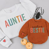 Personalized Auntie & Bestie Matching Shirts with Colorful Design