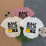 Custom Halfway to One Romper with Name - Unique Birthday Outfit