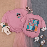 Personalized Birthday Dude Romper with Smiley Sunglasses Baby Boy First Birthday Outfit Vibrant Colors Peace Sign Fun Playful Design