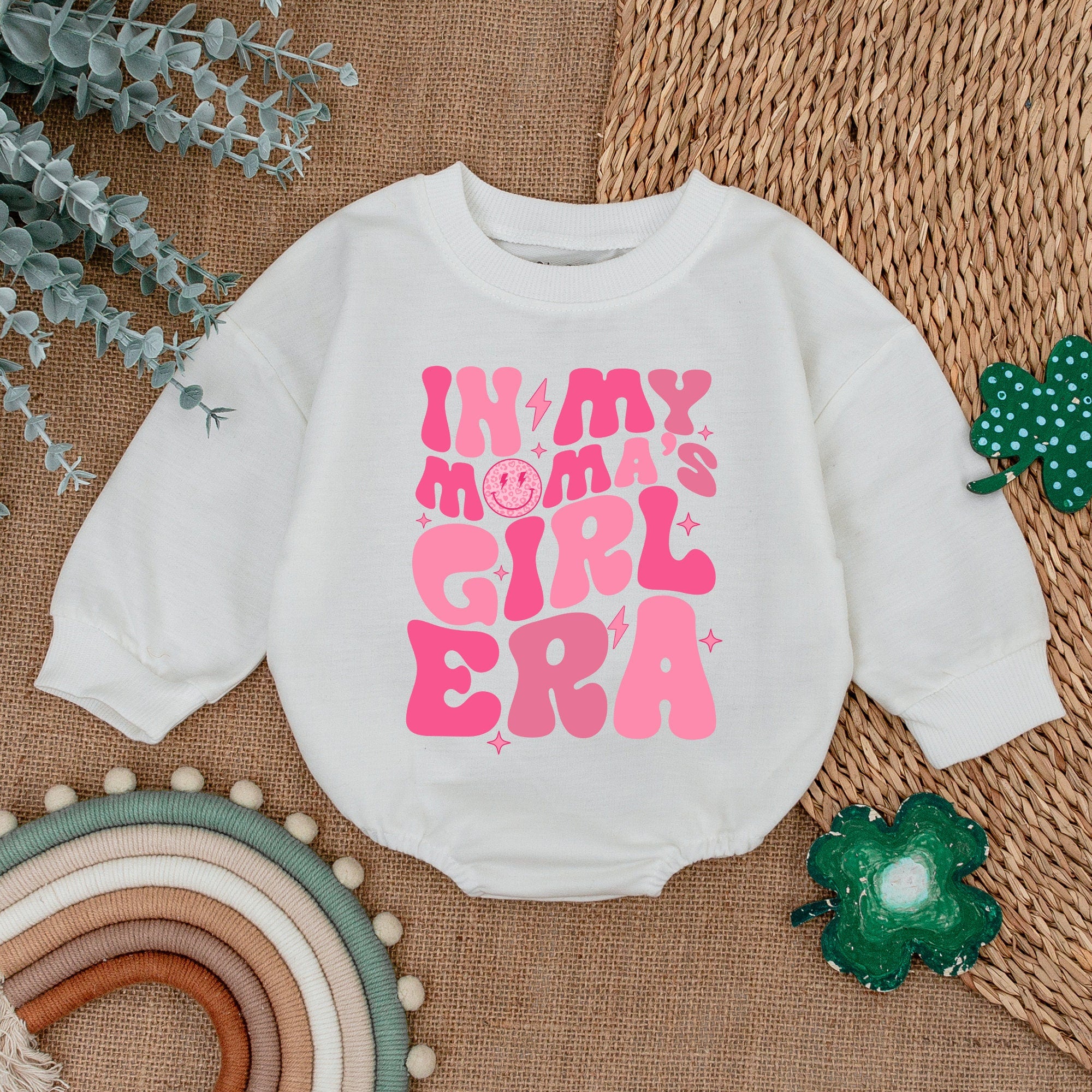 Mom and Me Matching Outfit IN MY GIRL MOM ERA Pink Design Baby Toddler Romper Comfortable Cotton Family Gift