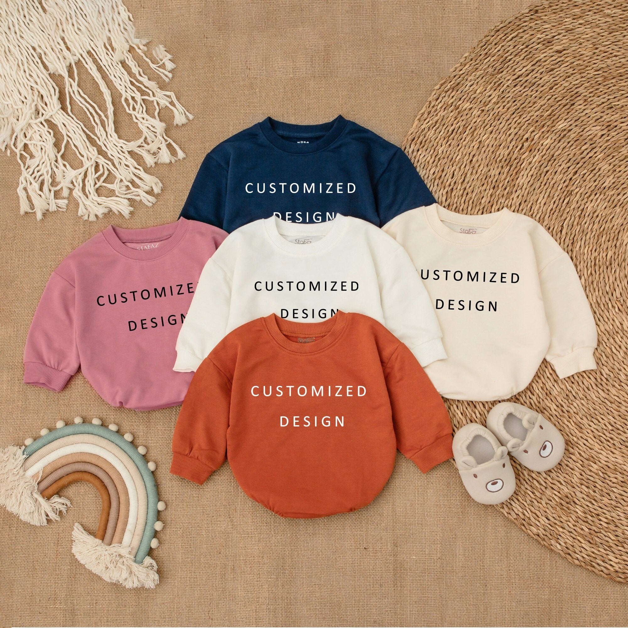 Custom Baby Romper for Special Moments, Long Sleeve Bodysuit
