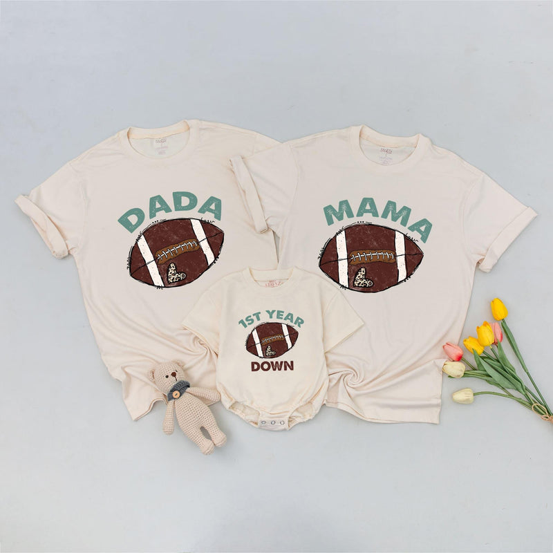 Football 1st Birthday Shirt, Matching Family Celebration Outfit