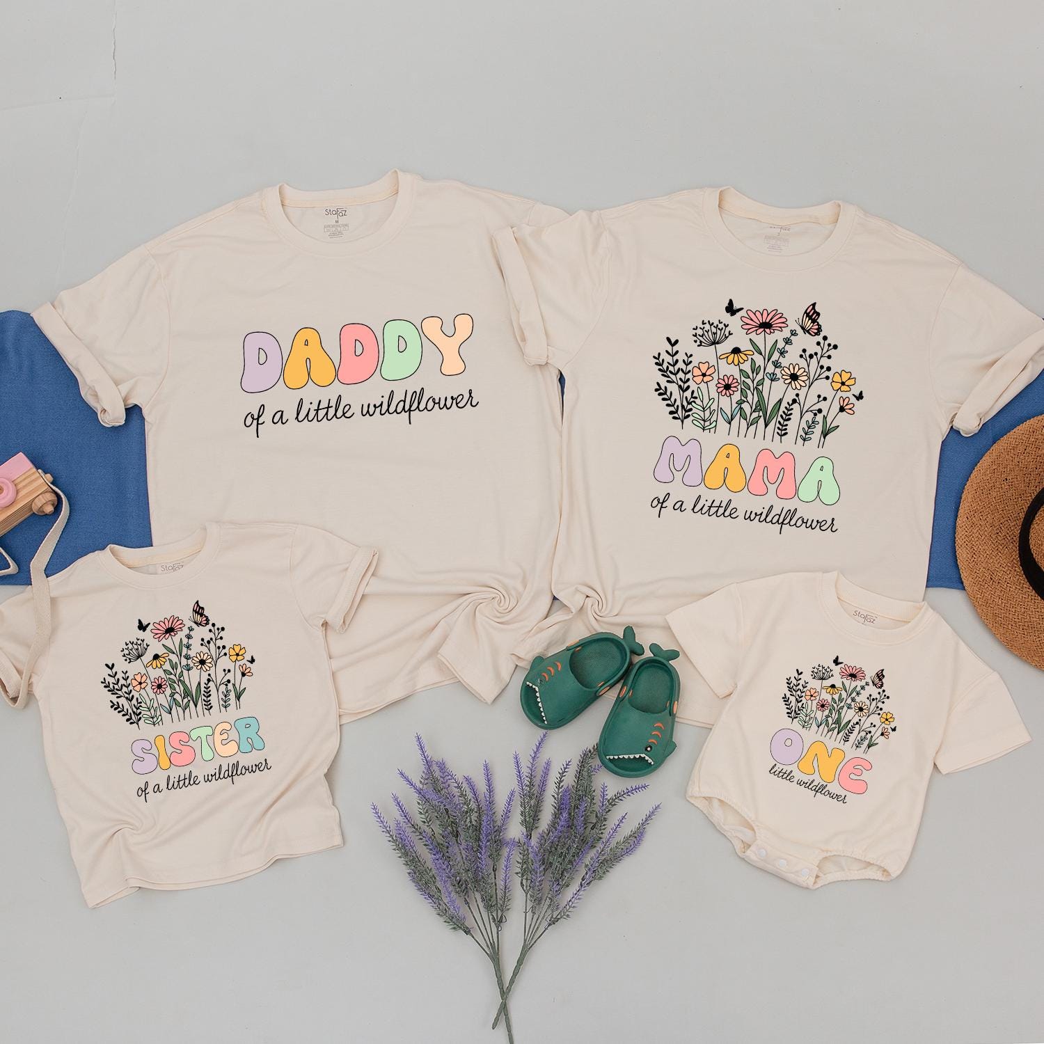 Customizable Wild One Family Shirts with Name - Perfect for Twinning