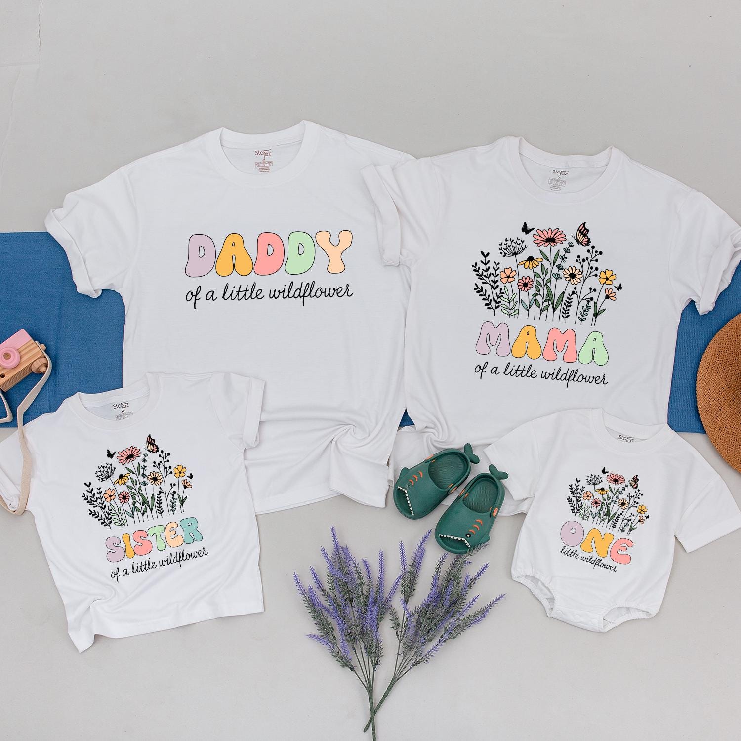 Customizable Wild One Family Shirts with Name - Perfect for Twinning