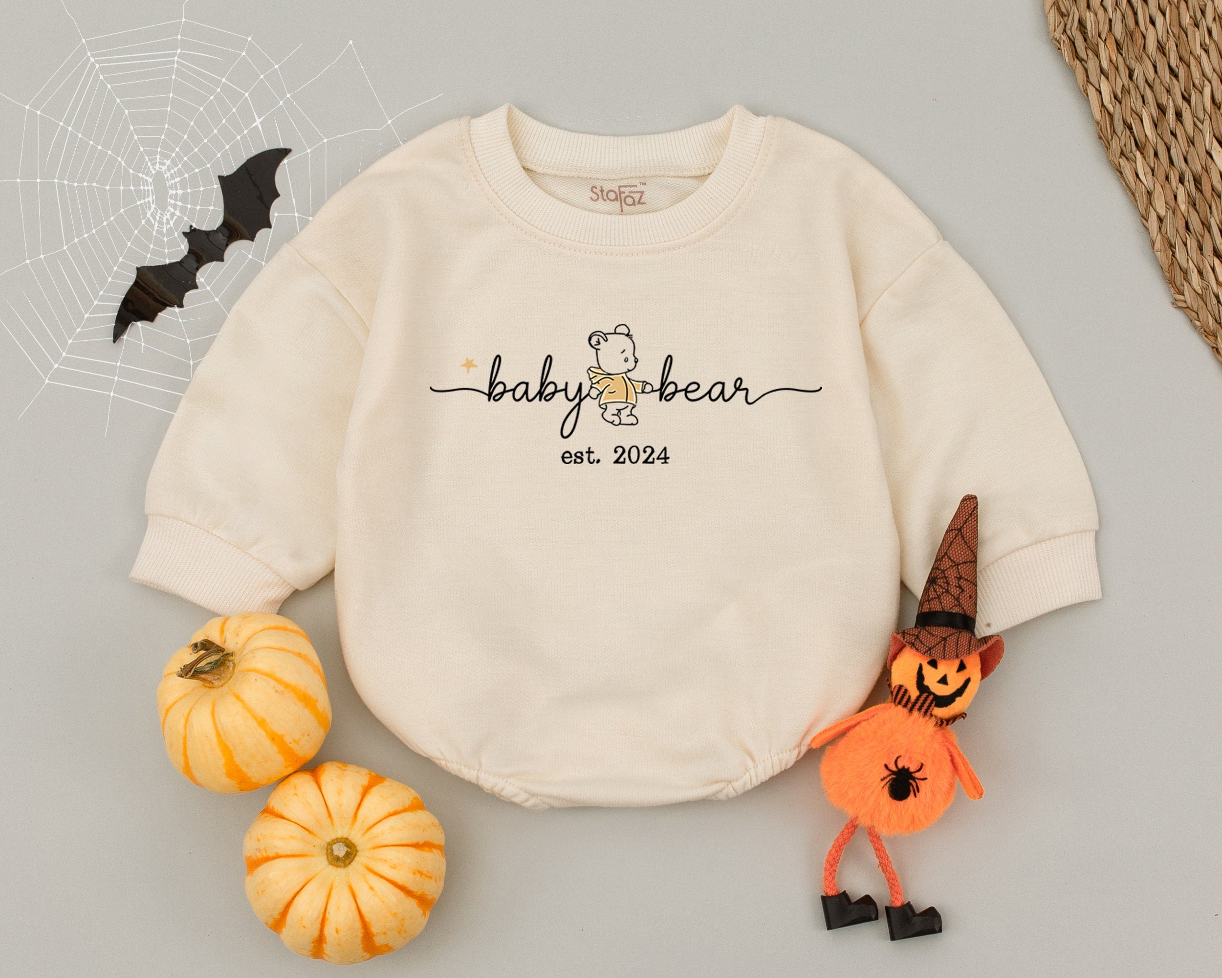 Baby Bear First Birthday Romper for Boys and Girls