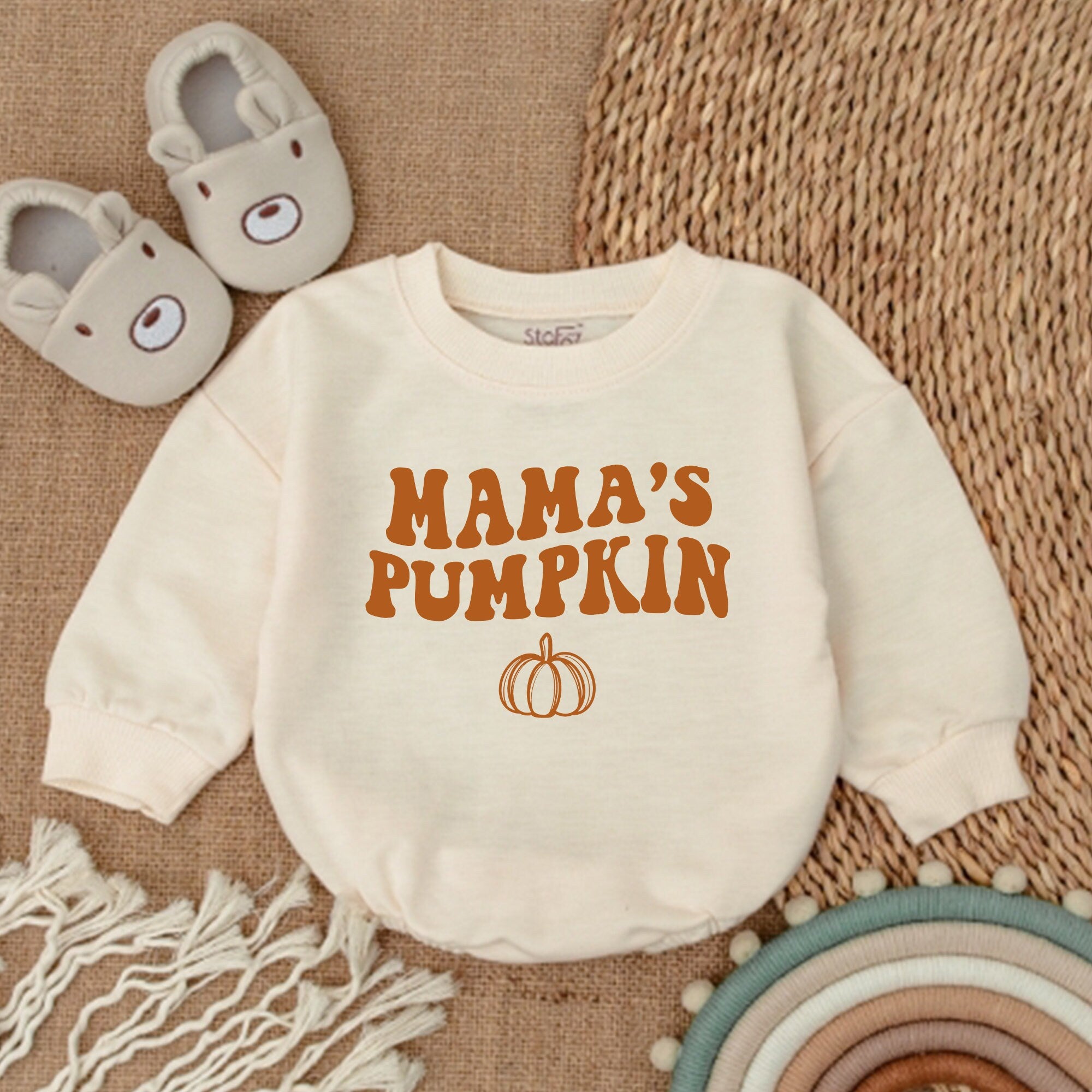 Fall Family Matching Sweatshirts with Pumpkin Design Cozy Thanksgiving Outfit for Mama Dada Little Pumpkin Autumn Soft Cotton Sweaters