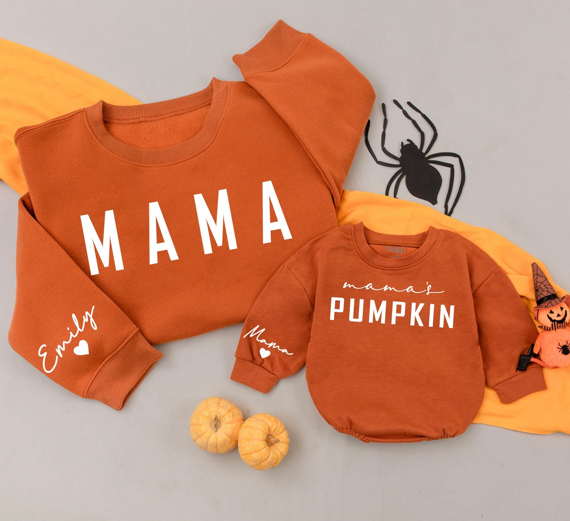 Custom Family Matching Fall Sweatshirts with Name