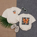 Personalized Basketball Game Day Baby Romper with Bow Sporty Custom Name Retro Style Infant Outfit Football Season Gift
