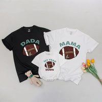Football 1st Birthday Shirt, Matching Family Celebration Outfit