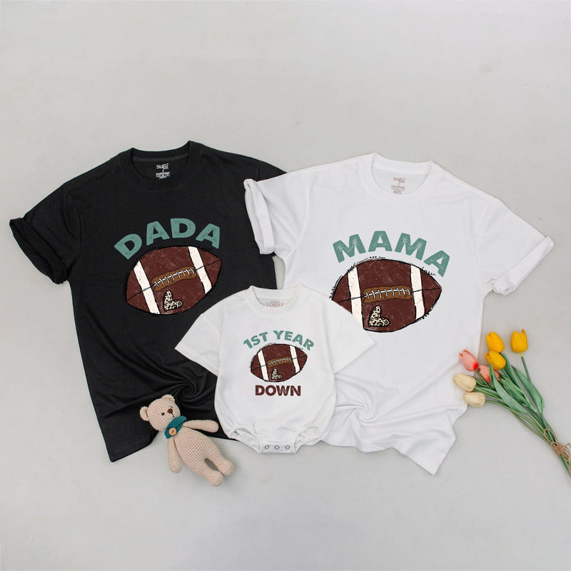 Football 1st Birthday Shirt, Matching Family Celebration Outfit