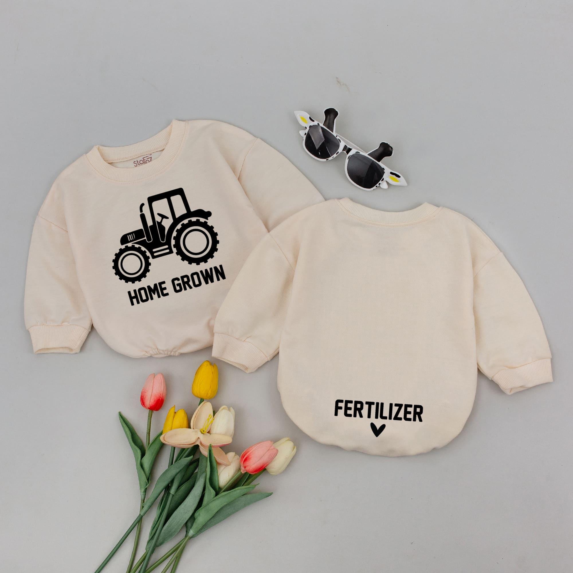 Home Grown Baby Romper - Farm Life Gift Bodysuit